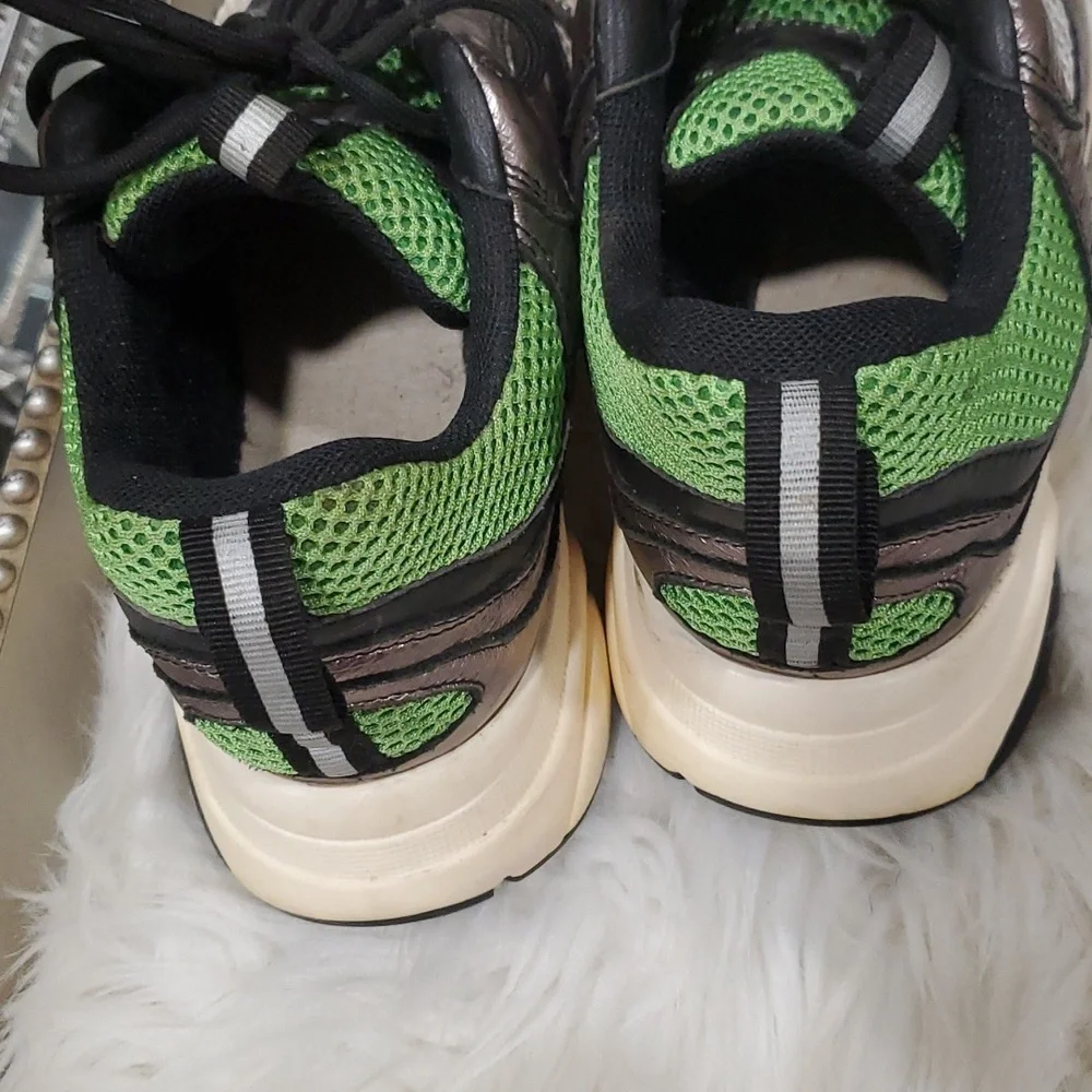 Dior homme green silver sneakers size 38 us 8 - Picture 7 of 17